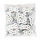 Contacto dúplex, 2 polos 3 hilos, Standard, granel, blanco 3