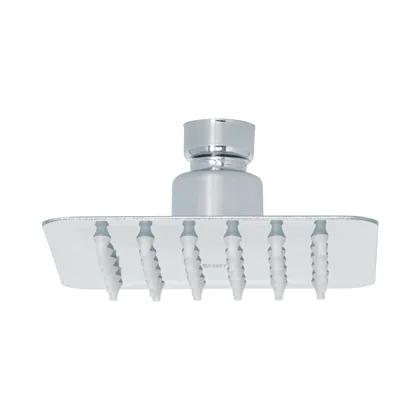 Regadera cuadrada 4', acero inox, sin brazo, cromo, TÚBIG