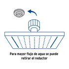 Regadera cuadrada 6', acero inox, con brazo, cromo, TÚBIG 4