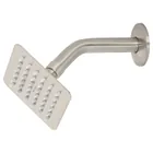 Regadera cuadrada 4', acero inox, con brazo, satín, TÚBIG 1