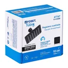 Regadera cuadrada 4', acero inox, sin brazo, negro, TÚBIG 6