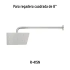 Brazo recto 50 cm con chapetón para regadera, satín, FOSET 4