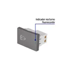 Interruptor timbre acero inox de 1.5 módulos, línea Lisboa 2