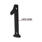 Número 1 de latón sólido 4', negro, HERMEX 3