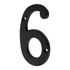 Número 6 de latón sólido 4', negro, HERMEX 1