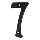 Número 7 de latón sólido 4', negro, HERMEX 1