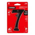 Número 7 de latón sólido 4', negro, HERMEX 4