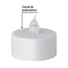 Caja con 6 mini velas de LED, VOLTECK 2