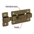 Pasador de barra plana 3', latón antiguo, HERMEX 2
