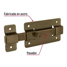 Pasador de barra plana 4', latón antiguo, HERMEX 2