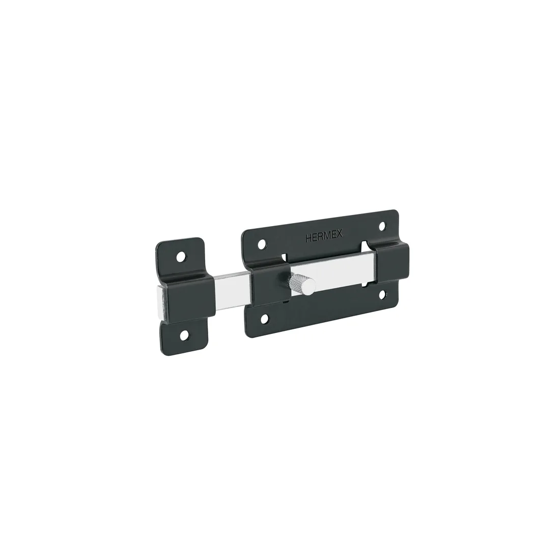 Pasador de barra plana 4', negro, HERMEX