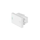 Interruptor para timbre blanco de 1.5 módulos, línea Lisboa 1