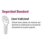 Cerradura electromecánica sin botón, derecha, HERMEX 4