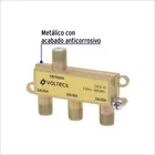 Divisor coaxial de 1 entrada y 3 salidas, VOLTECK 2