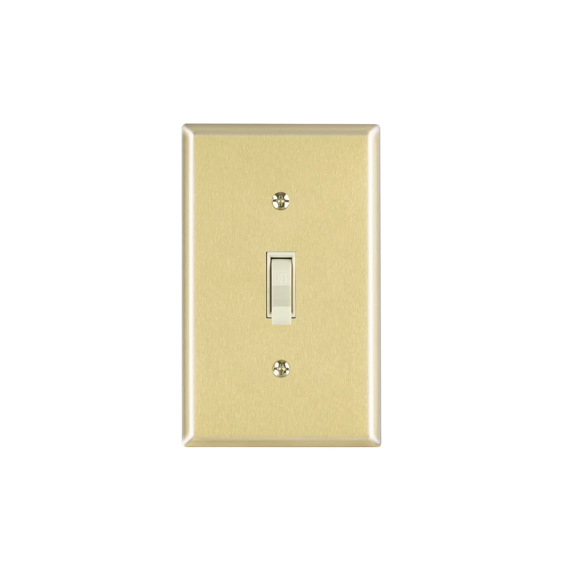 Placa armada interruptor sencillo, línea Standard, aluminio