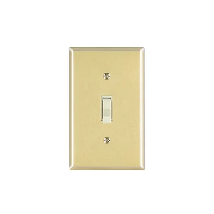 Placa armada interruptor sencillo, línea Standard, aluminio