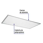 Panel LED 65W 6500K, 60x120 cm, empotrable/colgante, VOLTECK 4