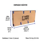 Panel LED 65W 6500K, 60x120 cm, empotrable/colgante, VOLTECK 9