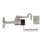 Tope con gancho para puerta, cromo satinado, HERMEX 3