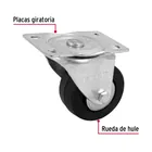 Rodaja hule 3', placa giratoria c/balero, carga 60kg, FIERO 2