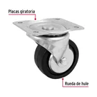 Rodaja hule 4', placa giratoria c/balero, carga 100kg, FIERO 2