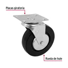 Rodaja hule 5', placa giratoria c/balero, carga 60kg, FIERO 2