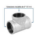 Tee sencilla 2' acero galvanizado, FOSET 2