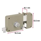 Cerradura sobreponer der instala-fácil, caja, HERMEX BASIC 6