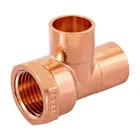 Tee de cobre rosca interior lateral 1/2', FOSET 1