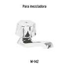 Maneral hexagonal metálico para lavabo y fregadero, BASIC 4