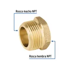Reducción bushing de latón, 3/4' x 1/2', FOSET 2
