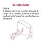 Cerradura sobreponer izquierda clásica, llave tetra, caja 3
