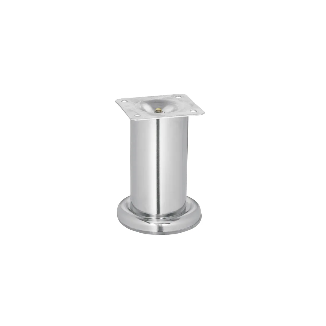 Pata para sofá y mueble, cromo, 100 mm altura, HERMEX