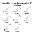Cuello largo para mezcladora de fregadero, cromo, BASIC 4