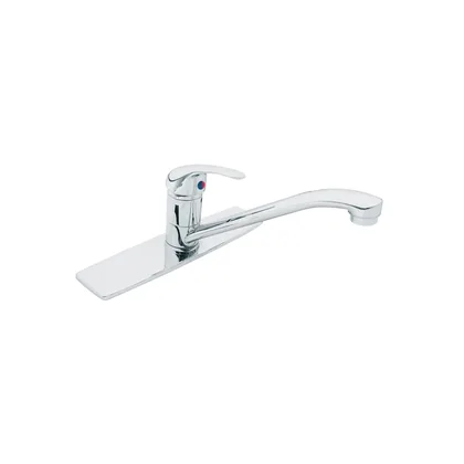 Monomando fregadero cromo, cuello recto, AQUA