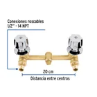 Mezcladora empotrar, 1/4 vuelta, con manerales, FOSET 3