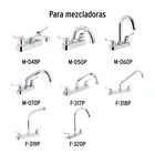 Juego de manerales de palanca p/lav-fregadero, cromo BASIC 4