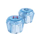 Juego 2 manerales acrílico azul p/lavabo y fregadero, BASIC 1