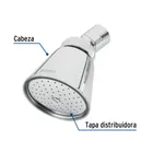 Regadera redonda 2-3/4', latón, sin brazo, cromo, AERO 5
