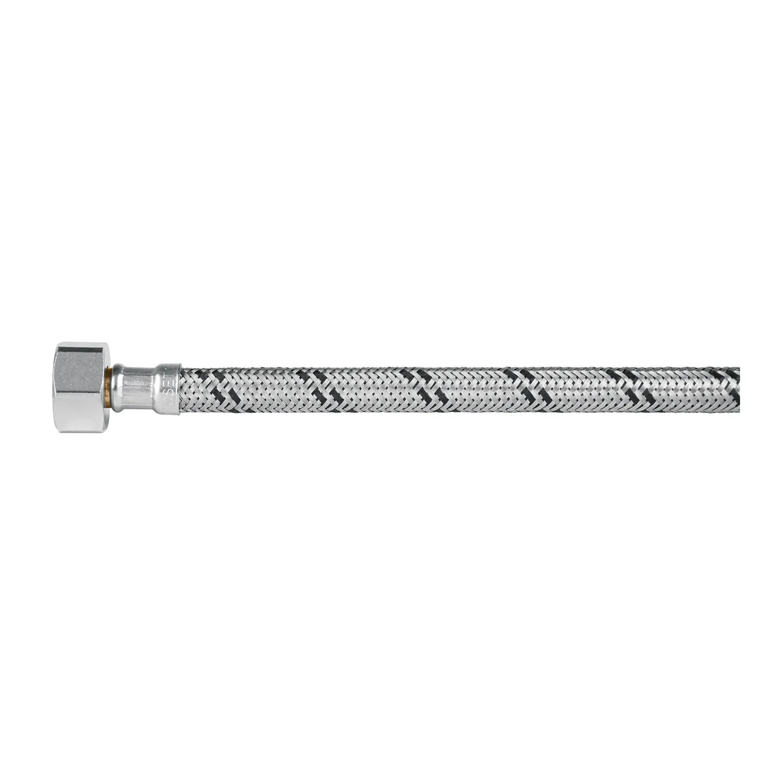Manguera p/WC, acero inox, 1/2'x7/8', 35 cm, plástico/latón