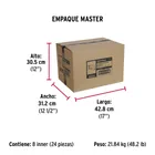 Cerradura sobreponer izq instala-fácil, llave puntos, caja 5