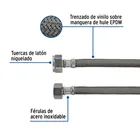 Manguera p/WC, vinilo gris, 1/2' x 7/8', 50 cm 2