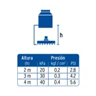 Regadera cromo 6' plato redondo, con brazo, FOSET ELEMENT 3
