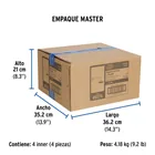 Regadera cromo 6' plato redondo, con brazo, FOSET ELEMENT 10