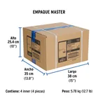 Regadera cromo 8' plato redondo, con brazo, FOSET ELEMENT 10