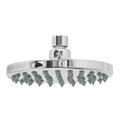 Regadera cromo 6' plato redondo, sin brazo, FOSET ELEMENT