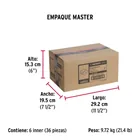 Bolsa 2 bisagras cuadradas 3', negro mate, cabeza plana 4