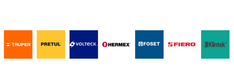 Truper, Pretul, Volteck, Hermex,Foset, Fiero, Klintek