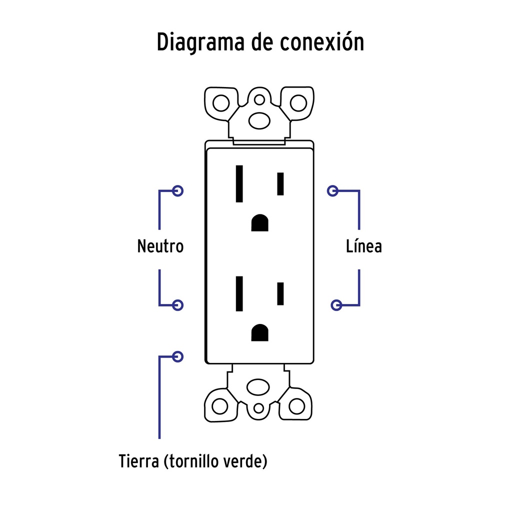 PA-CODO-CLP | Placa armada contacto dúplex, 2 polos + tierra Classic