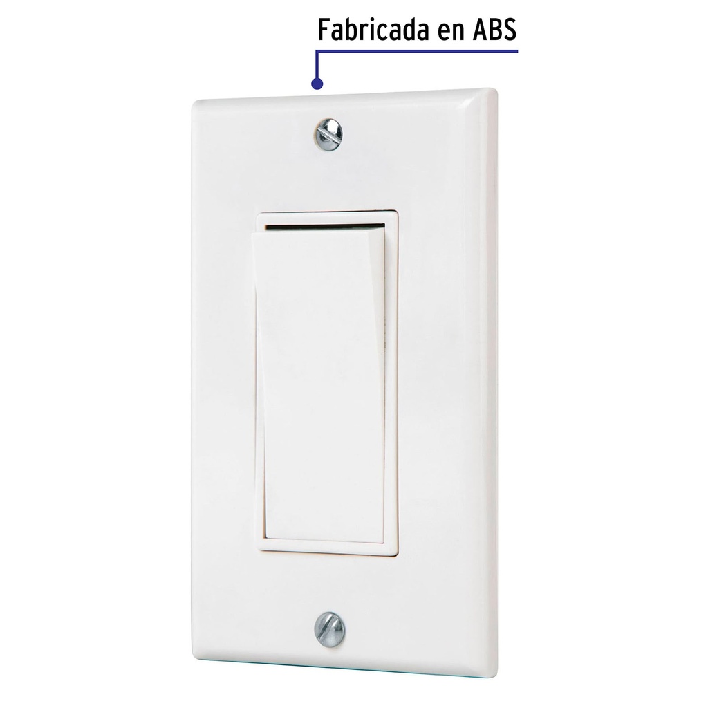 PA-APSE-CLP | Placa armada con interruptor sencillo Classic, Volteck